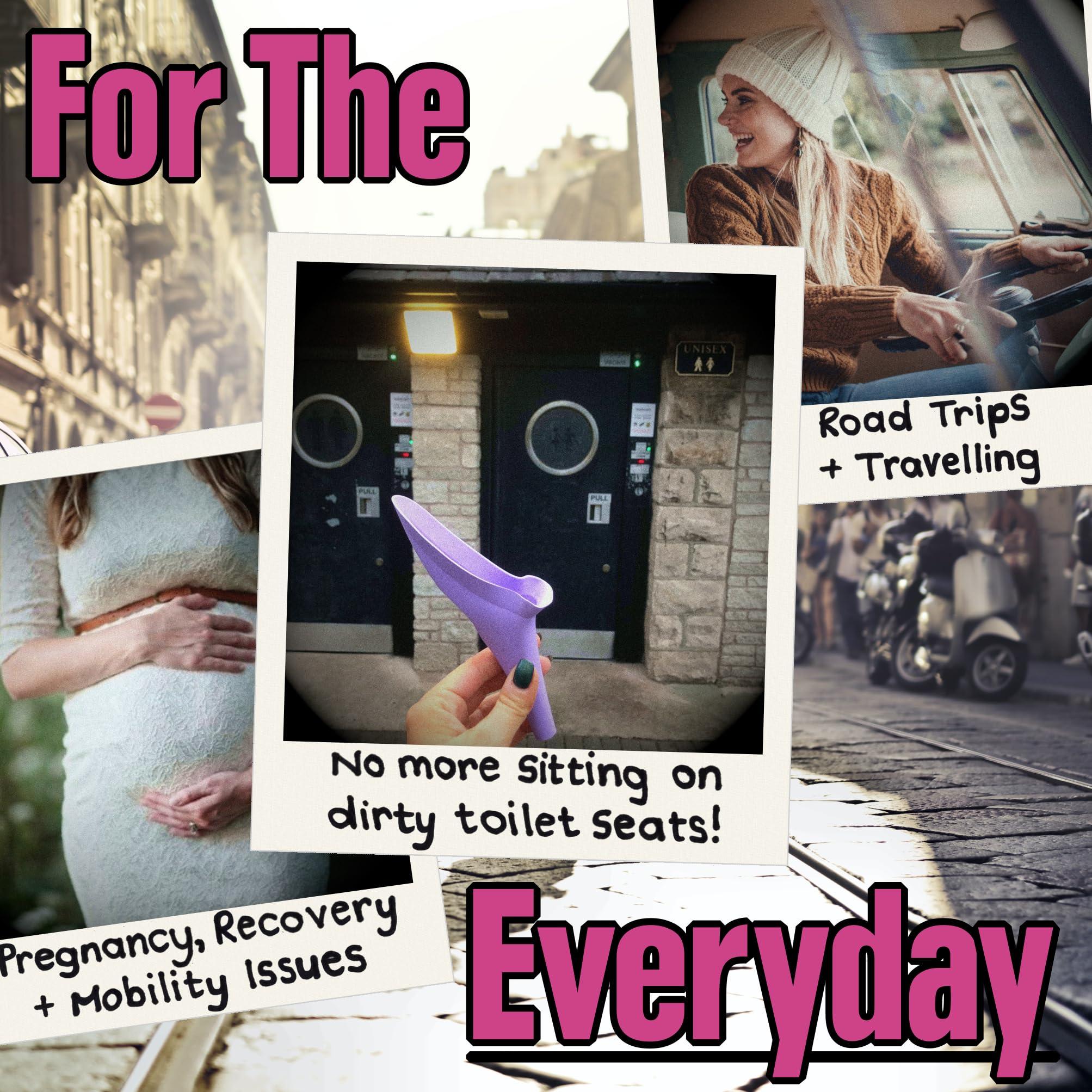 Shewee SHEWEE Flexi + Case - Reusable Pee Funnel - Flexible, Larger Version of The Original Female Urination Device Since 1999!