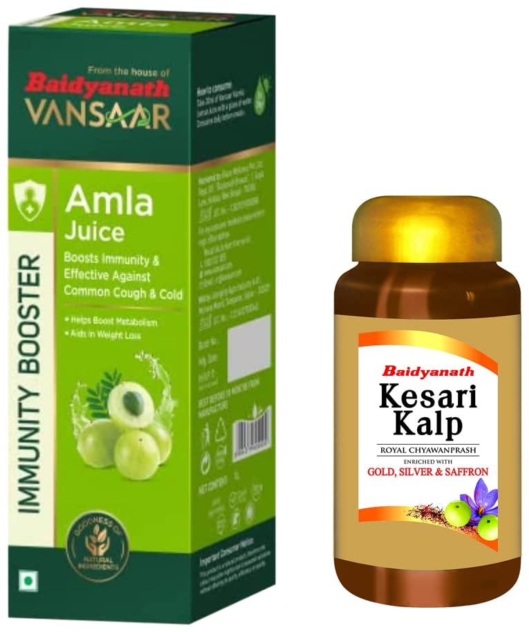 Baidyanath Baidyanath Amla Juice - 1 L & Baidyanath Kesari Kalp Royal - 500 g