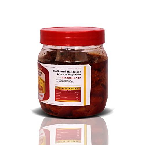 Growing Villagers Growing Villagers Carrot Pickle Homemade Rajasthani Gajar Ka Khatta Achar | 2 Jars Of 400 Grams Each