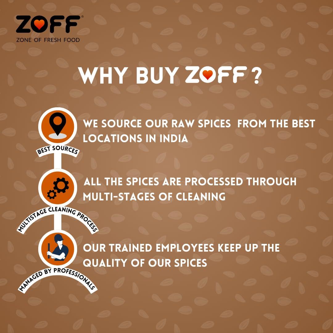 Zoff Zoff Black Sesame Seeds | Kaale Til | Tal | Indian Spice | Pack of 4 | 500g Each Pack | Net weight 2Kg