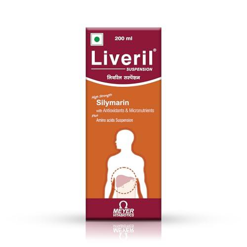 Liveril Liveril Suspension With Silymarin Extract, Amino Acids, And Vitamins That Support Healthy Liver Functions, Improve Metabolism In Adults |200 Ml