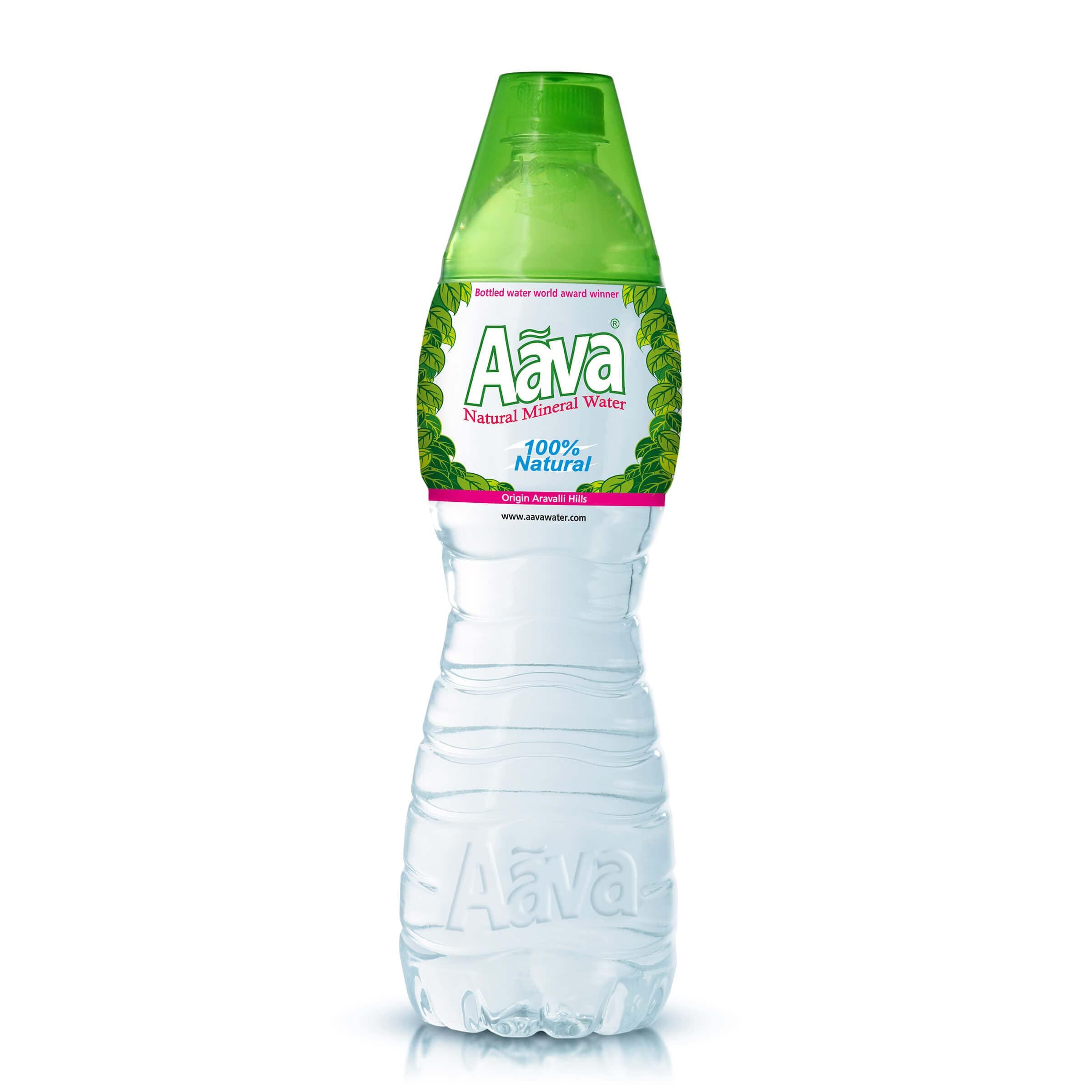 AAVA Aava Naturally Alkaline Mineral Water 1 LTR Cup-Cap | Pack of 12 (Origin Aravalli Hills , 100% Alkaline pH 8.0+ , Benefits of Calcium & Magnesium)