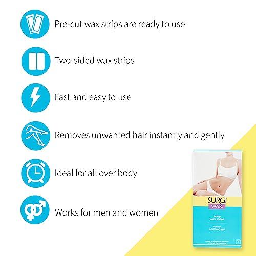 Surgiwax Surgi-Care Surgi-Wax Wax Honey Body Wax Strips