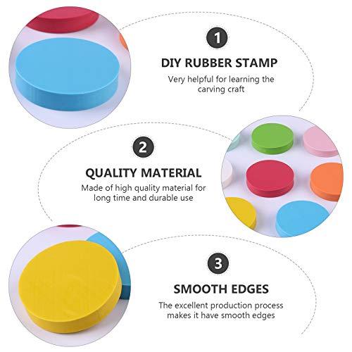 HEALLILY 8pcs Rubber Stamp Accessories Professional Carving DIY Stamp Artist Kit