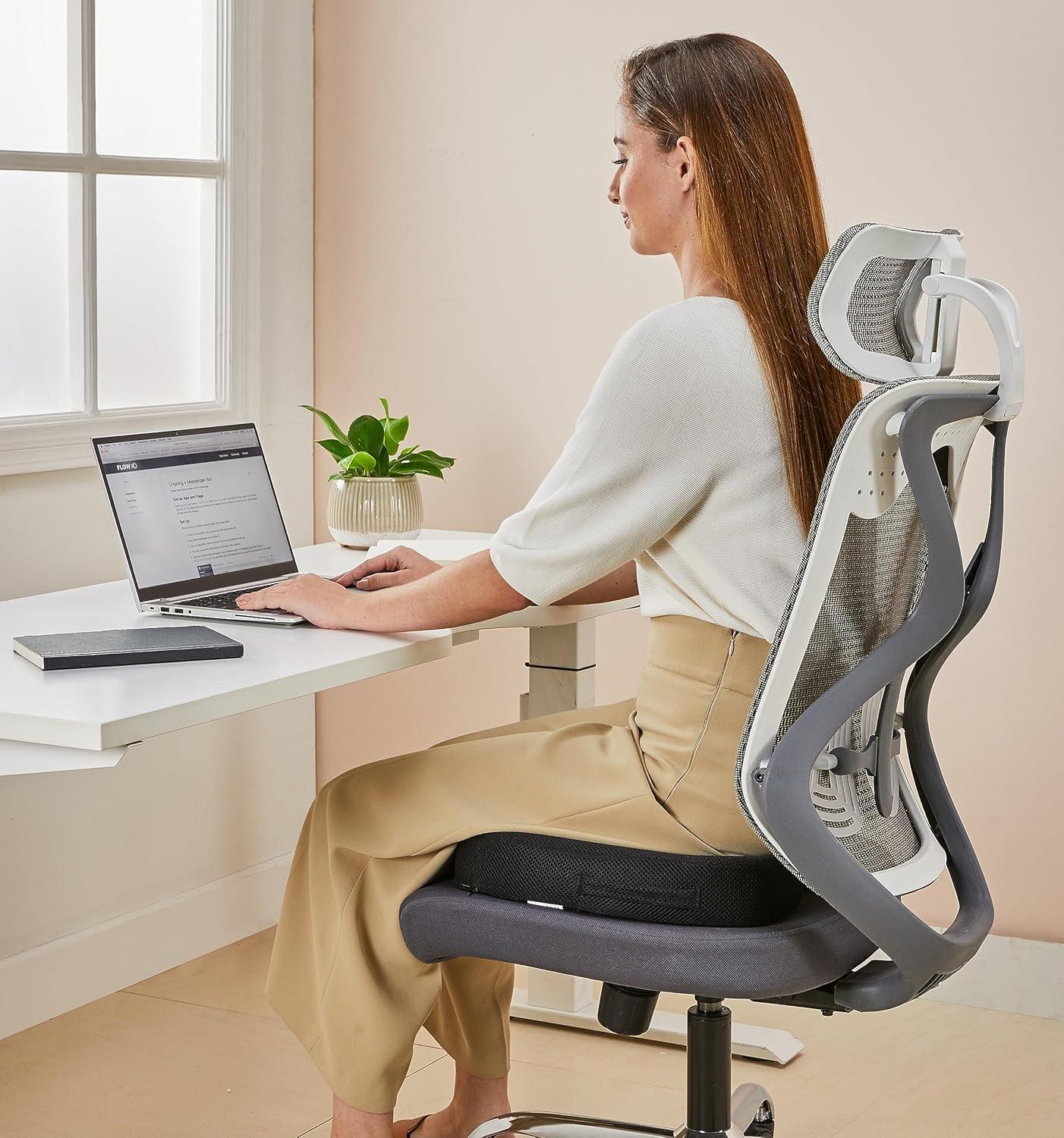 Dr Care Dr Care Orthopedic Memory Foam Coccyx Seat Cushion for Tailbone Pain Relief