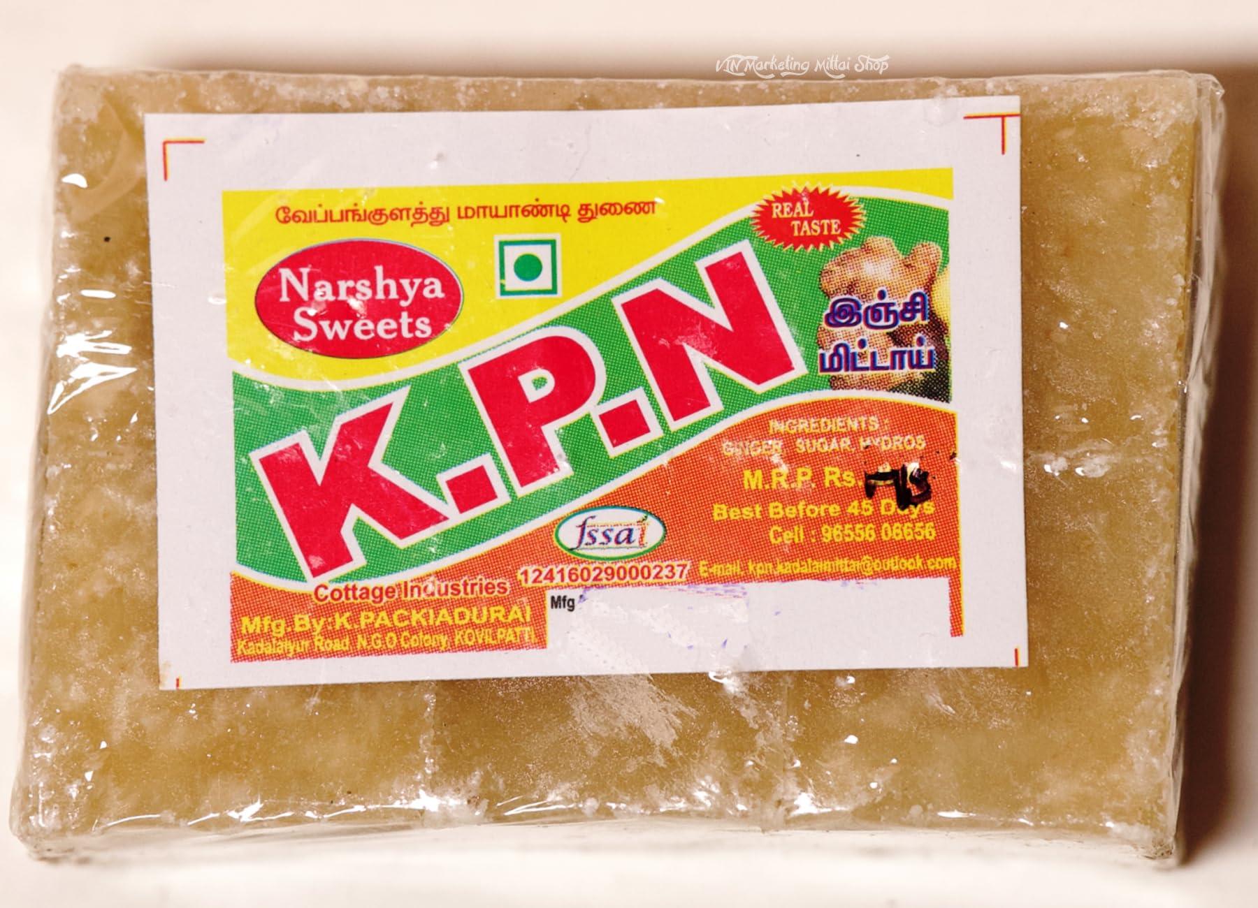 KPN KPN Kovilpatti Inji Marappa | Ginger Candy - Pack of 10 x (6 Pieces - 70gm) - 700gm