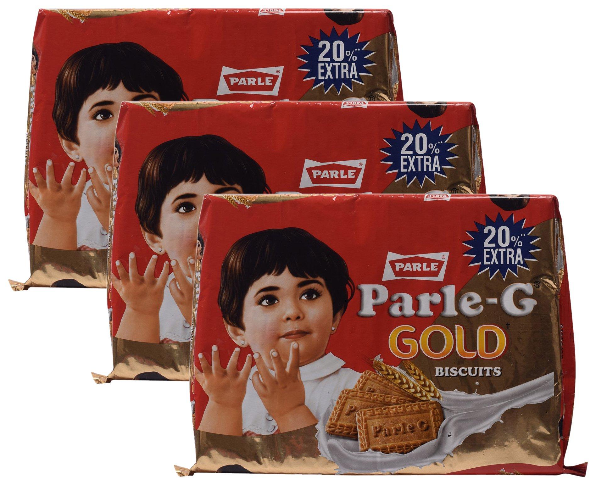 Parle-G Star Combo - Parle G Biscuits Gold, 500g (Pack of 3) Promo Pack