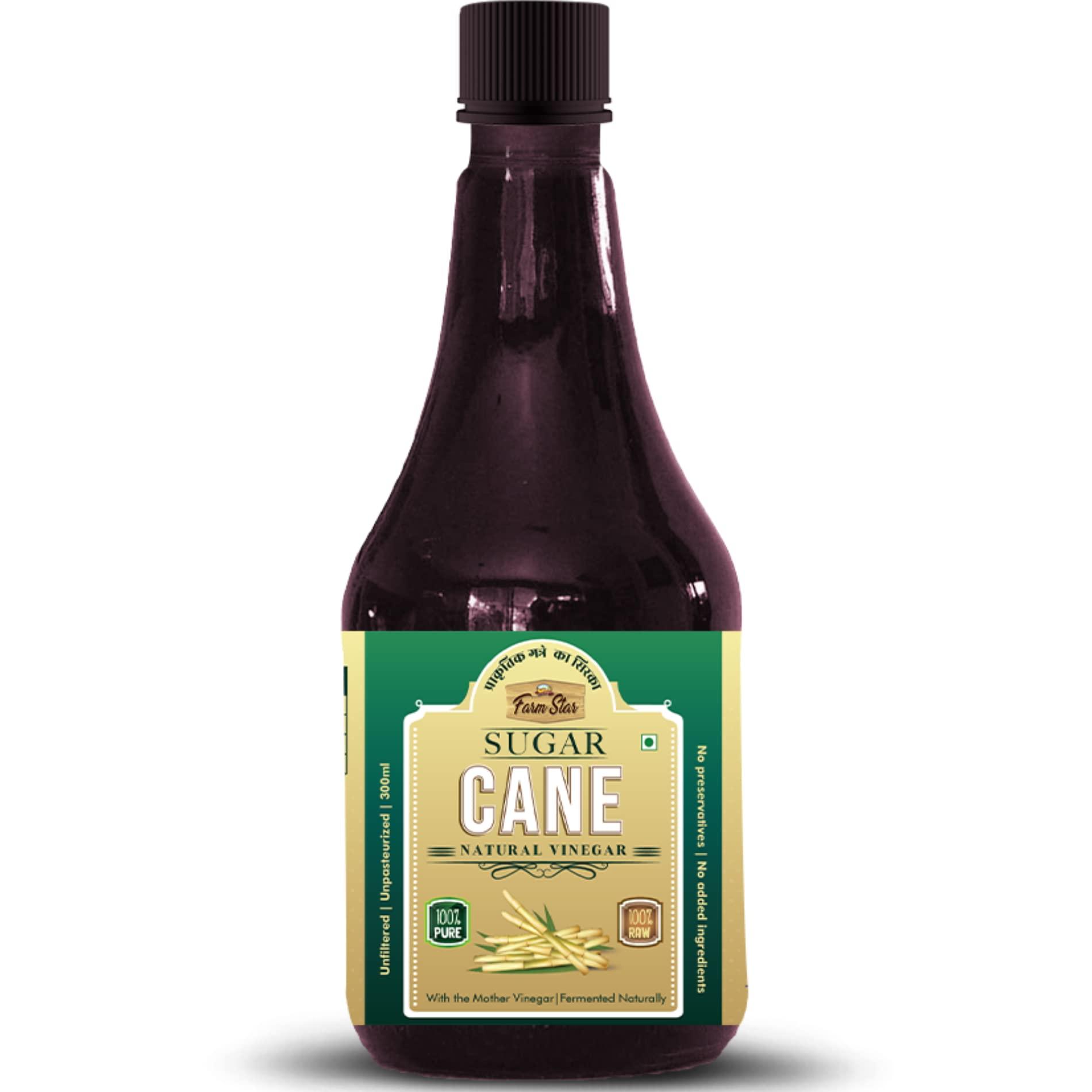 Farm Star Sugarcane Vinegar | Fermented, Raw, Unfiltered (300ml)