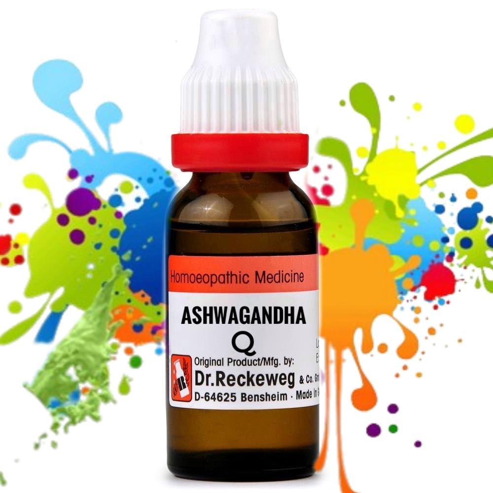 KRIG\'S Dr Reckeweg Ashwagandha Q Mother Tincure - Homeopathic Medicine 22ml - Set Of 1Bottle