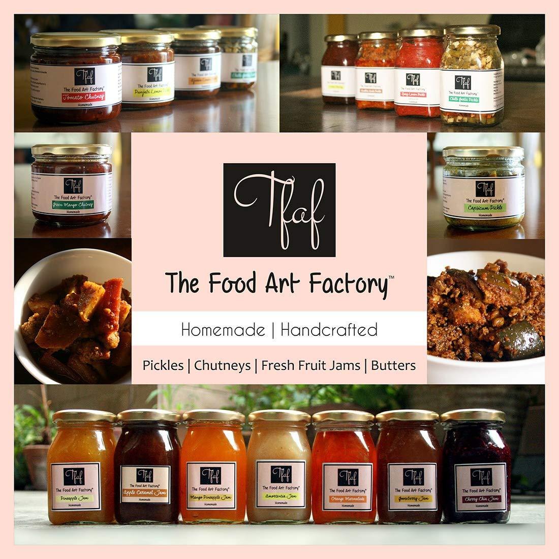 The Food Art Factory The Food Art Factory Dry Mango Pickle Handcrafted with Zero Preservatives, No Artificial Colors & Flavors, Gluten-Free -200 GMS, Homemade by Mother-Daughter Duo in small Batches using premium ingredients