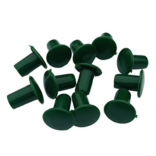 IVELECT 12pcs Durable Plastic Safety Garden Cane End Caps Bamboo Protectors