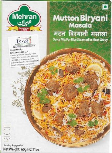 Mehran Mehran Mutton Biryani Masala Powder, 60 Gms (Pack Of 4)