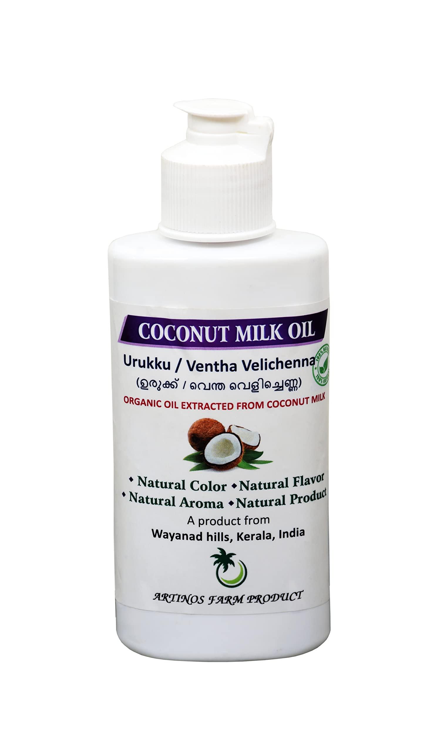 Artinos Farm Product Coconut Milk Oil - Pure, Organic and Natural oil from the hills of Kerala