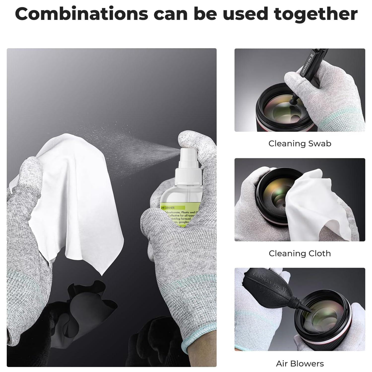 AM SAFE-X delivering the best AM SAFE-X Lens Cleaner for Spectacles, Eyeglasses, Sunglasses, Camera Lenses and Binoculars, 100 ml Pack 1