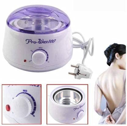 BK 10 IMPORT & EXPORT BK 10 IMPORT & EXPORT Pro Wax 100 Waxing Kit, Wax Warmer Kit for Hair Removal with 1 Packs Hard Wax Beans (100 g) & 2 Pcs steel spatula, 35 wax strips Painless at Home Hair Removal Kit