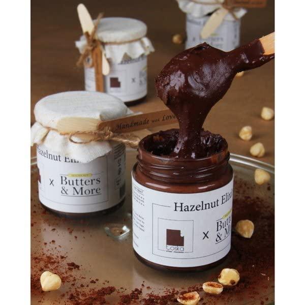Toska Toska Chocolates | Almond Hazelnut, Hazelnut Mocha Dark Chocolate, and Hazelnut Elixir Spread | Chocolate Spread (200gms) | Vegan | Combo of 3