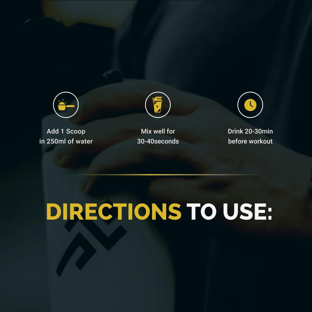 Wellcore Wellcore-God Mode Pre Workout Supplement Powder(570Grams, 30 Servings) Not For Beginners & Intermediate Lifters Valencia Orange High Stim Pre Workout With Nootropics & Creatine