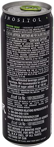 Kten SINCE 1984 TASTY FOOD... HEALTHY MOOD! Monstr Energy 350 ml (Pack of 6) Kten