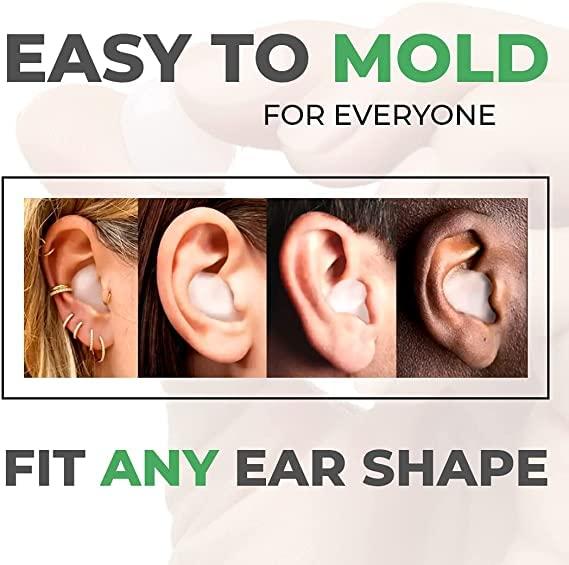 HealthyNeeds HealthyNeeds OPSLEA 8Pcs Anti Snoring Silicone Earplugs Waterproof Swimming Protection Tools Sleep