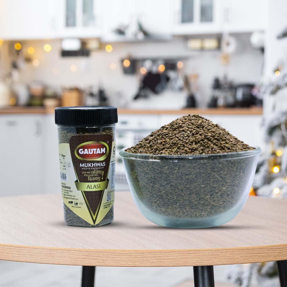 Gautam Mukhwas Combo Pack |Gotli Chips 150g |Alsi 130g | Ajwain Til 150g (Pack of 3)