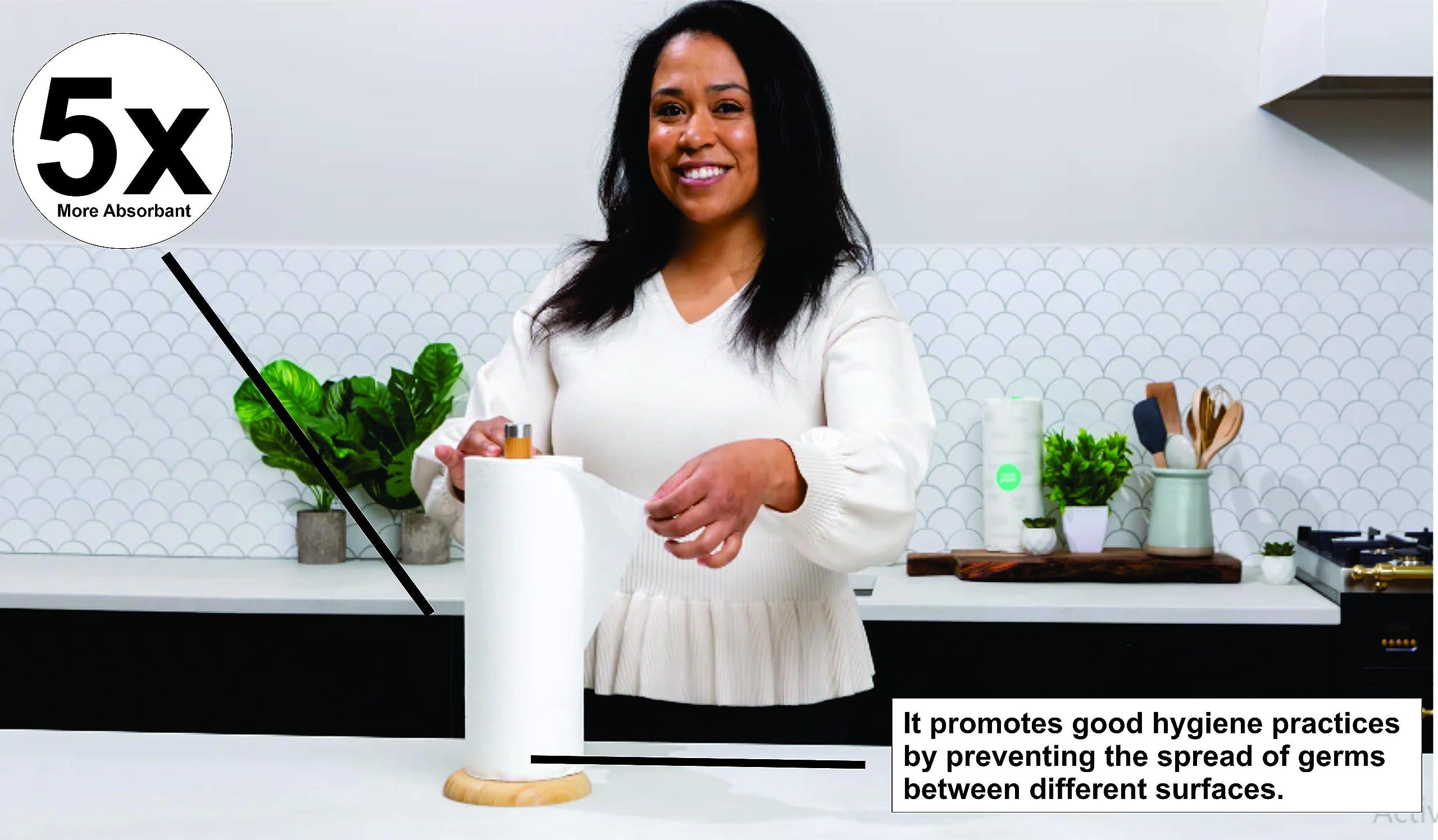 ELIZA Eliza Soft 4 Ply Kitchen Towel Tissue Paper Roll (60 Pulls Per Roll 4ply, 60 Sheets) - Pack of 1