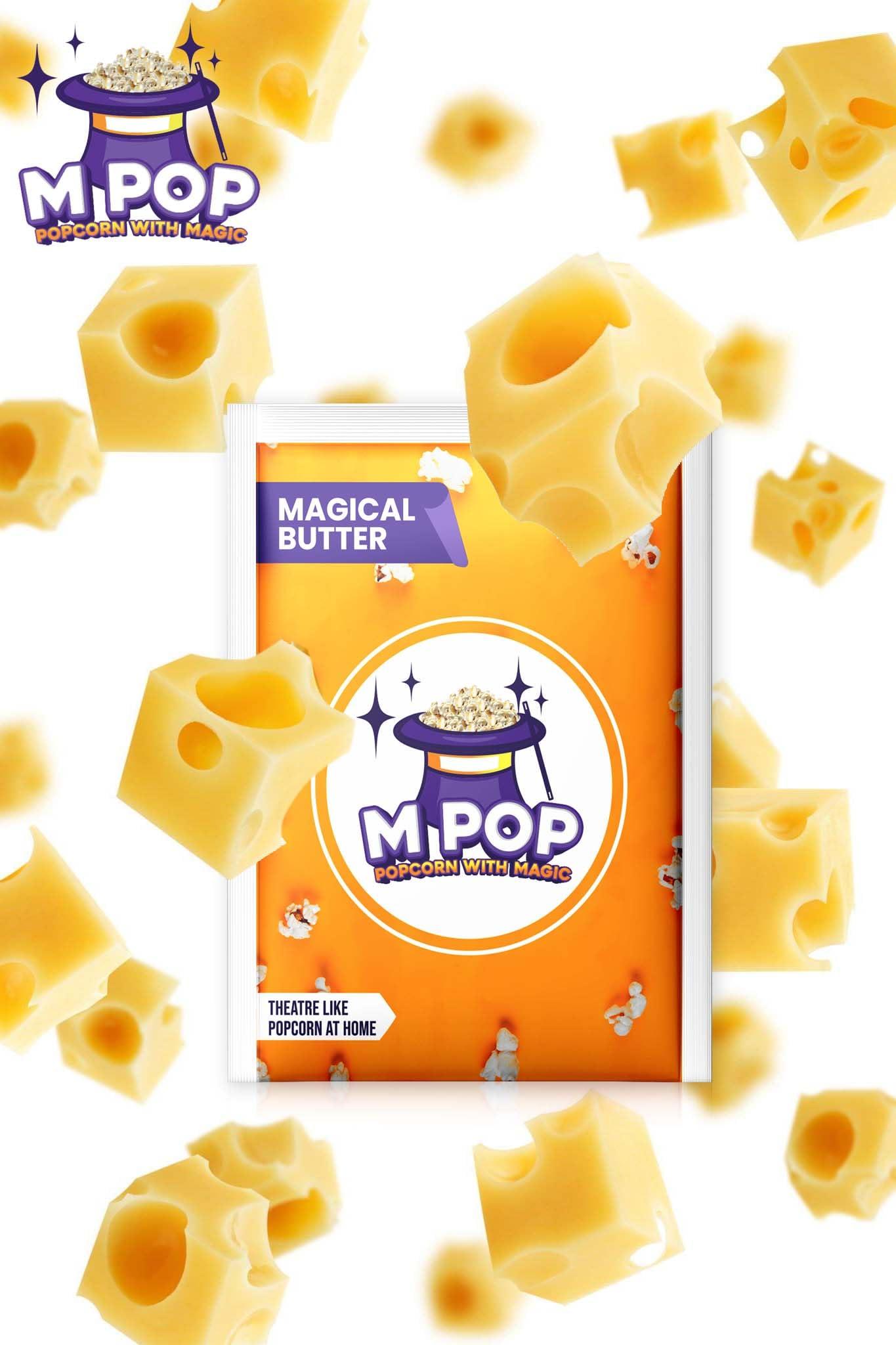 M POP M POP Magical Butter Instant Popcorn with Magic | Theatre Like Popcorn at Home (70g, Pack of 10)