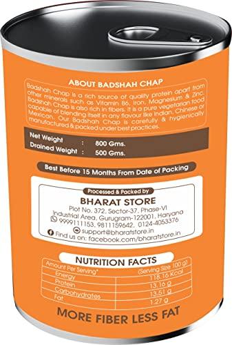 Badshah Chap Badshah Chap SOYA Chaap in Brine, 800g (Vegan, Chunks on Stick, 500g Drained Weight, Rich in Plant Protein, SOYA Chap)