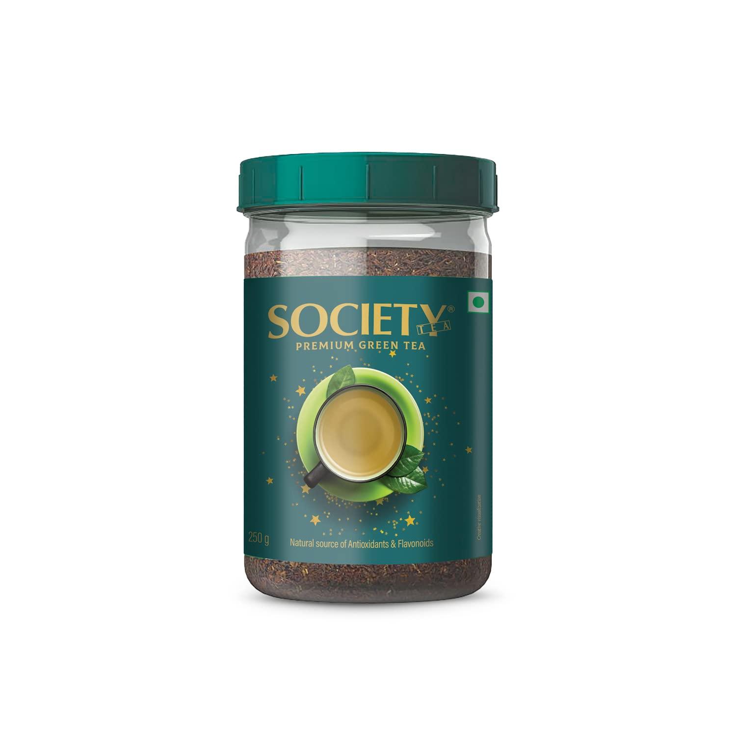 Society Tea Society Tea Leaf Tea, 1 Kg & Society Premium Green Tea 250G Jar