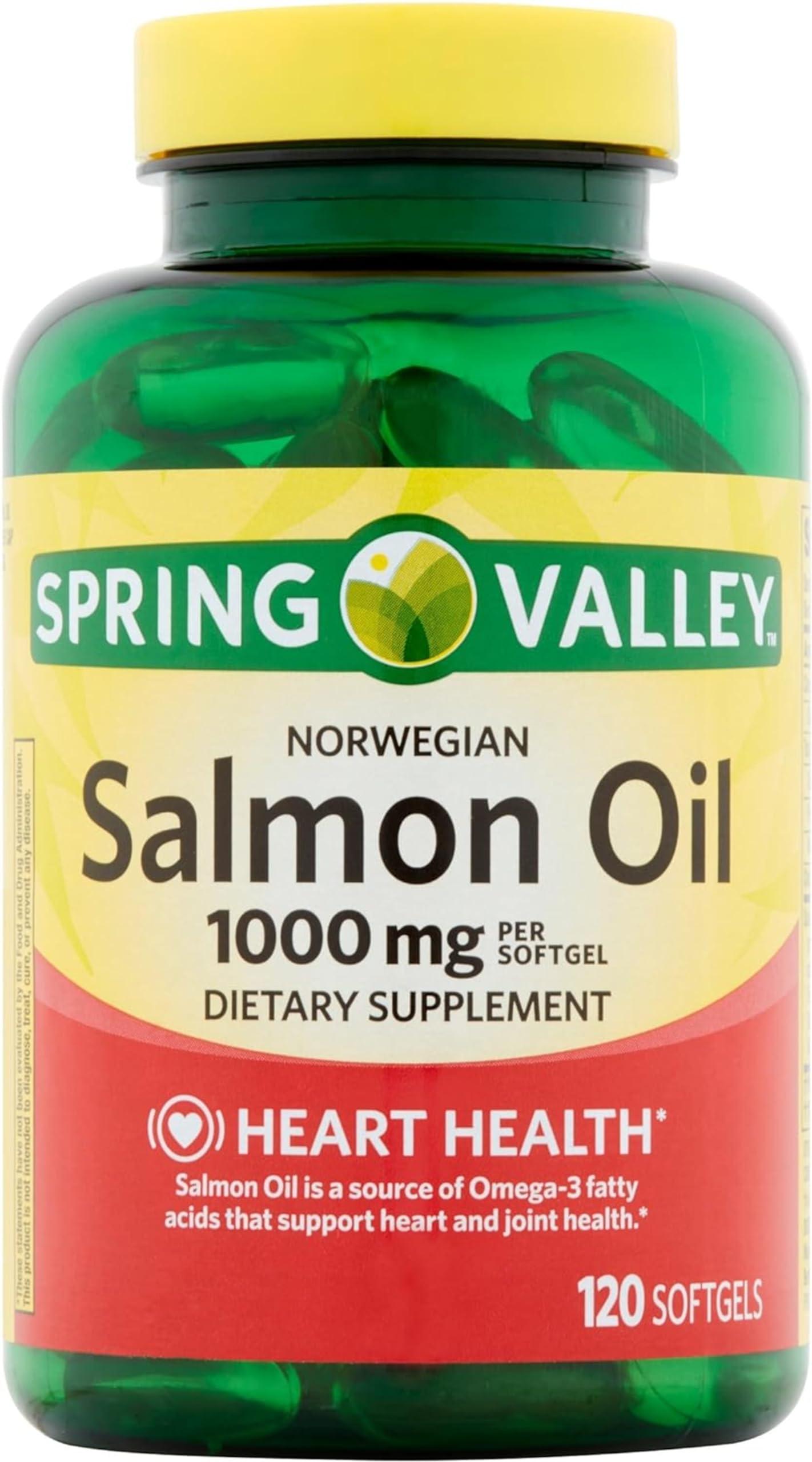 C. Spring Valley Salmon Oil 1000mg, 120 Softgels