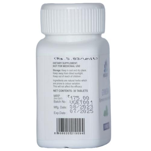 VEDAGEN Vedagen Gymnema Sylvestre Extract Supplement Tablets For Blood Sugar Metabolism Support For Men & Women 30 Nos (30\'s x 1)