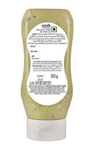 VEEBA Veeba Olive Oil Mayonnaise, 300g and Mint Mayonnaise, 300g - Pack of 2
