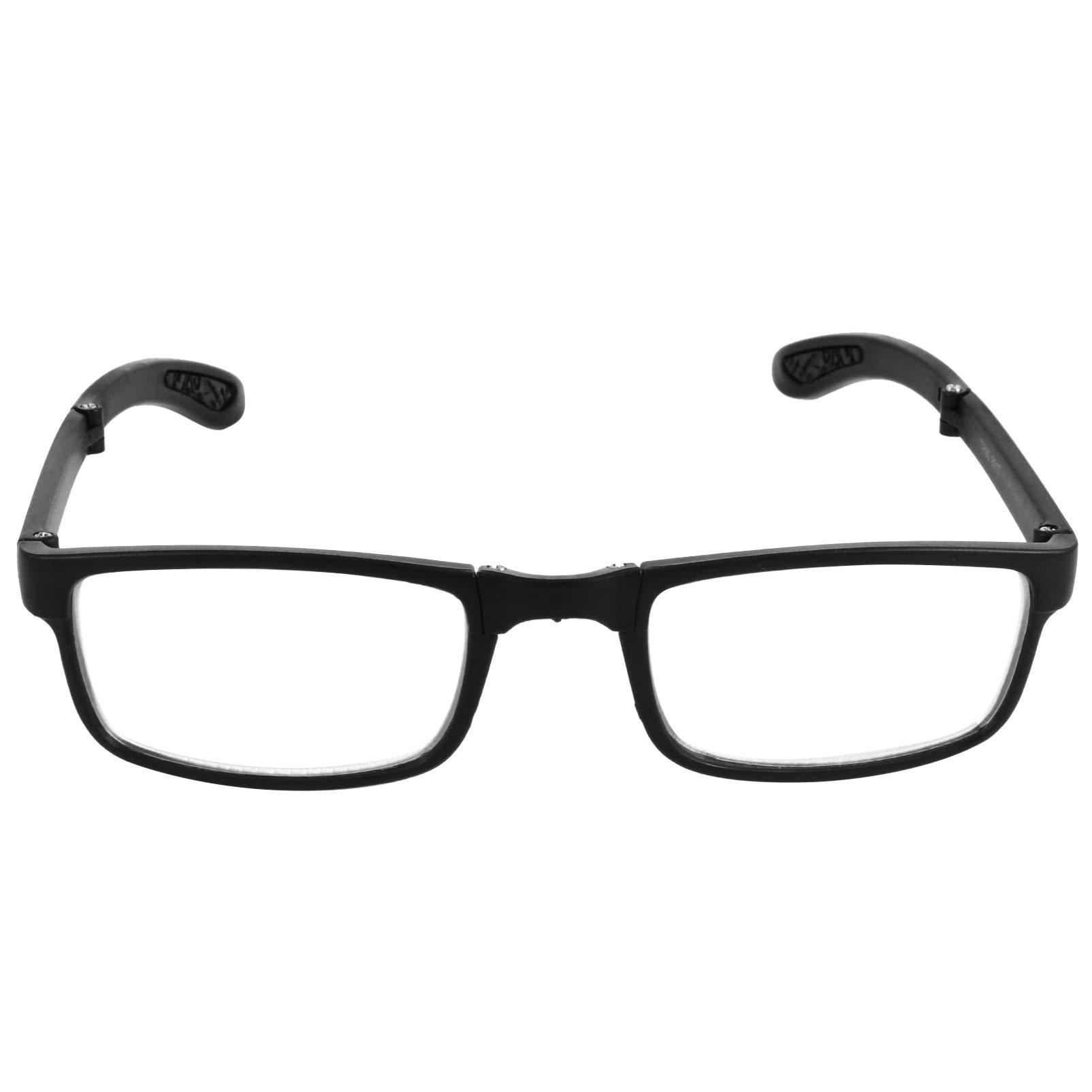 EXCEART EXCEART - 2.0 Nearsighted Glasses Folding Reading Glasses Black Myopia Glasses Long Distance Eyeglasses with Portable Case