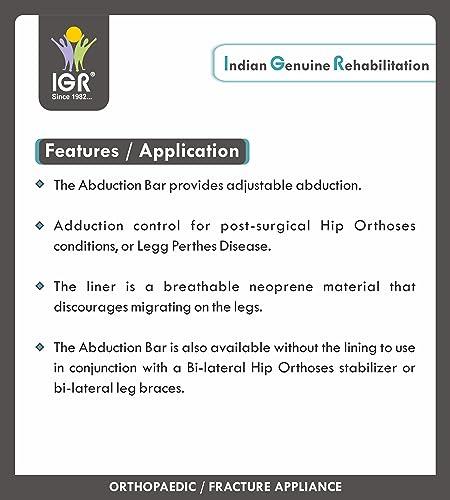 IGR HIP ABDUCTION BAR BRACE | THIGH ABDUCTION BRACE - ADULT