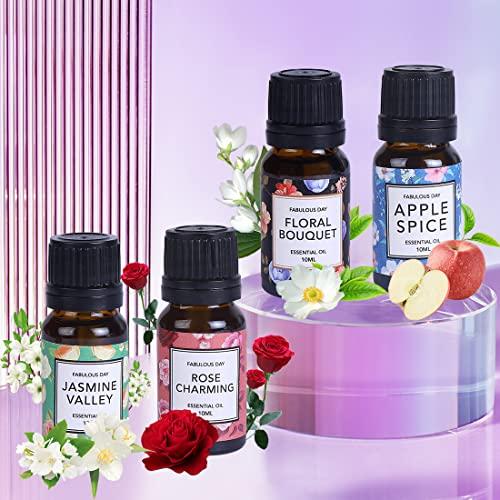 MINISO MINISO Essential Oil Set,Aroma Diffuser Oil 10ml,Set of 4(Fabulous Day Series)