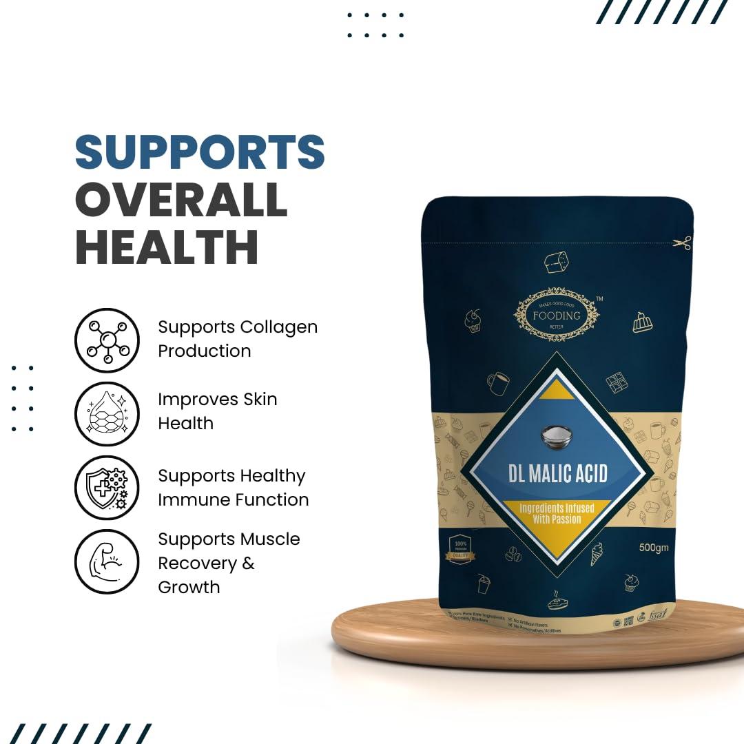 Fooding Fooding DL-Malic Acid Powder - 1 KG