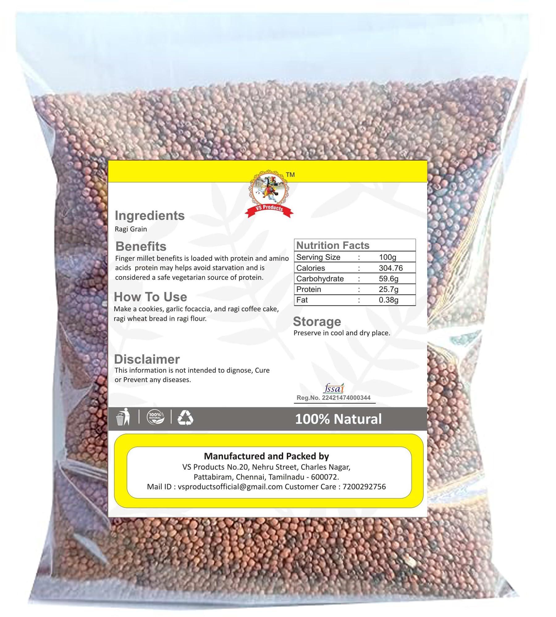 VS Products VS Products Ragi Grain(Finger Millet), 6Kg