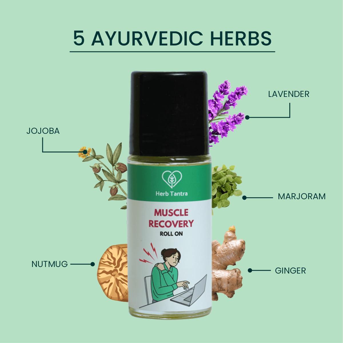 Herb Tantra Herb Tantra Migraine Go and Cervical roll on combo | A perfect kit for relief from headache, tight muscle, Cervical | 100% natural & Ayurvedic |Easy To Use