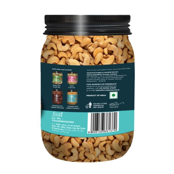 Open Secret Open Secret Premium Roasted Black Pepper Cashews | 1 kg | Dry Fruits, Kaju, Cashew 1kg, Cashew Nuts, Roasted Cashews, Freshly Roasted, Nutritious, Crunchy & Delicious, Healthy Snacks (Pack of 1)