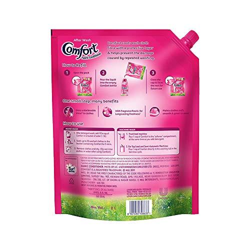 Comfort Comfort After Wash Morning Fresh Fabric Conditioner Pouch - 2 L & After Wash Fabric Conditioner Pouch - 2 l Combo