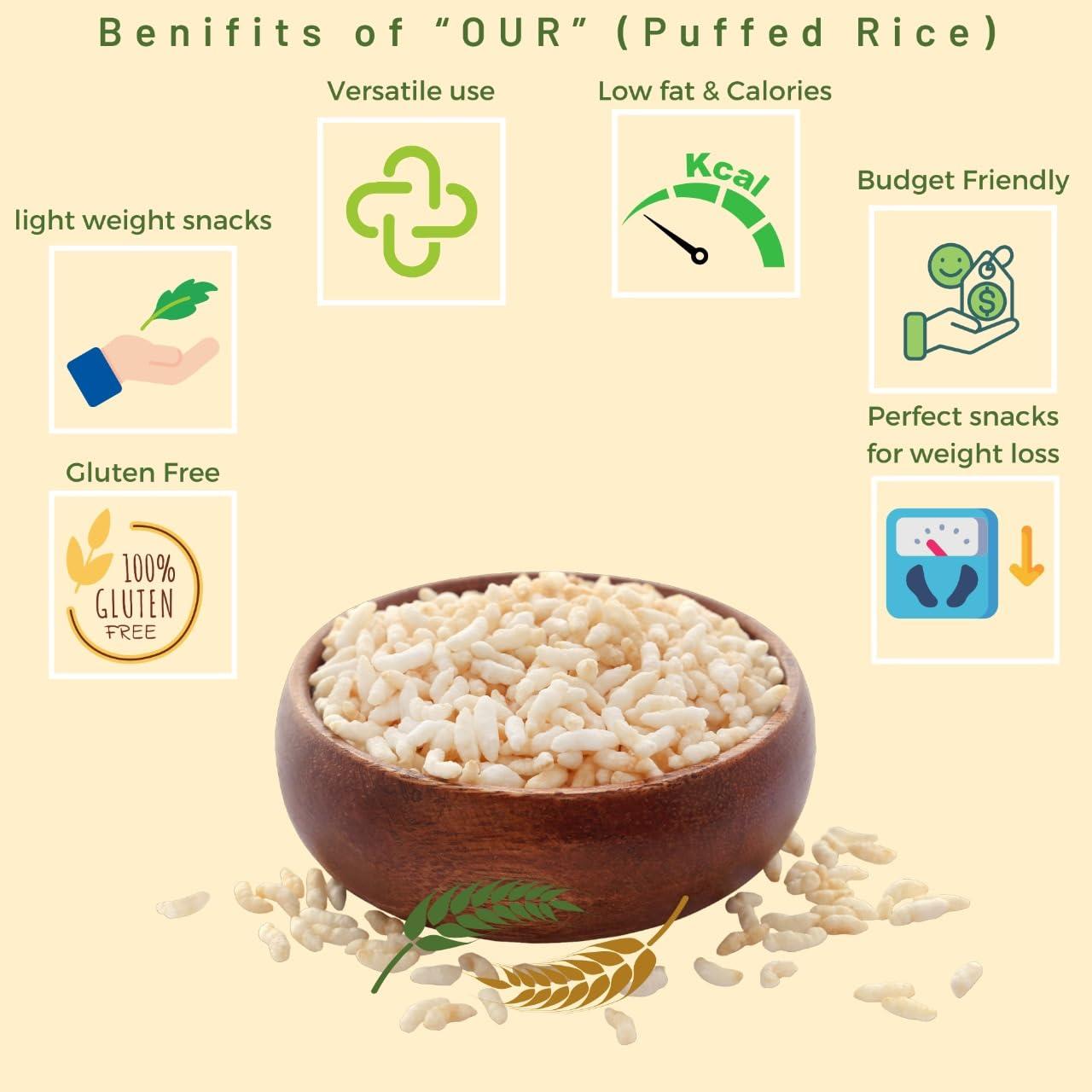 DAKKHAN DAKKHAN puffed Rice/Murmura (500g)