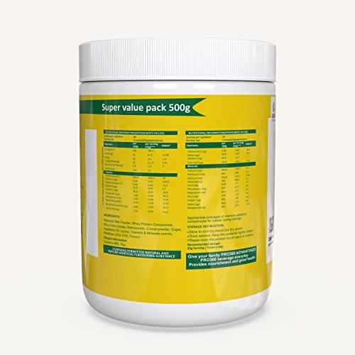 PRO360 Pro360 Weight Gainer High Protein Powder (500 g, Chocolate Flavour )- Calorie Rich Complete Nutritional Supplement - Triple Protein Source with 25 Vital Nutrients for Men & Women -