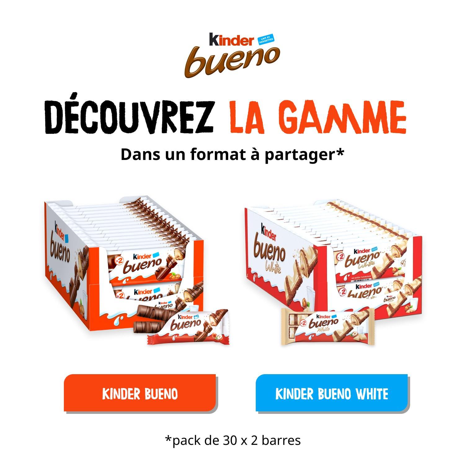 Kinder Bueno Kinder Bueno White Chocolate with Hazelnut (Pack of 3)*39g