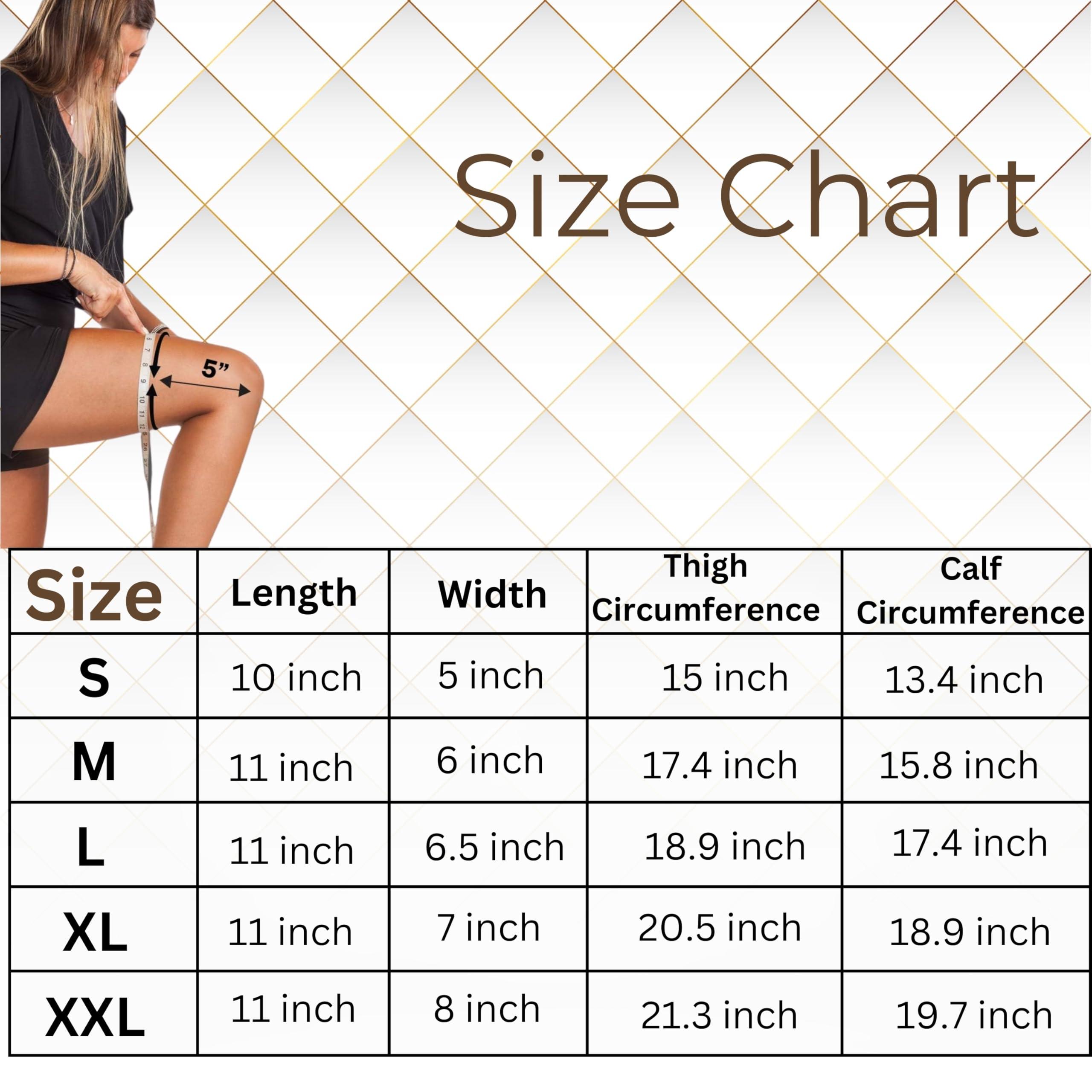 Wonder Care Wonder Care Bamboo Knee Sleeves for Men/Women, Knee Support for Running, Gym, Badminton, Sports, Compression Knee Sleeves, Perfect Knee Brace for Knee Pain and Enhanced Comfort (Large)