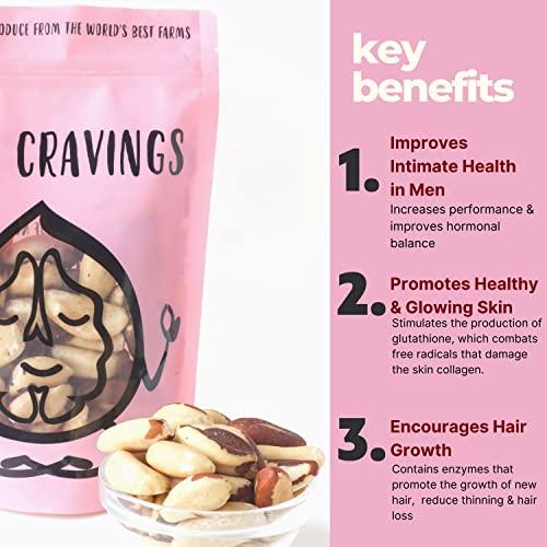 GOOD CRAVINGS Good Cravings Jumbo Healthy Brazil Nuts (250 Gram) | Rich in Selenium and Iron | Boosts Immunity and Improves Stamina | All Natural, No Added Preservatives