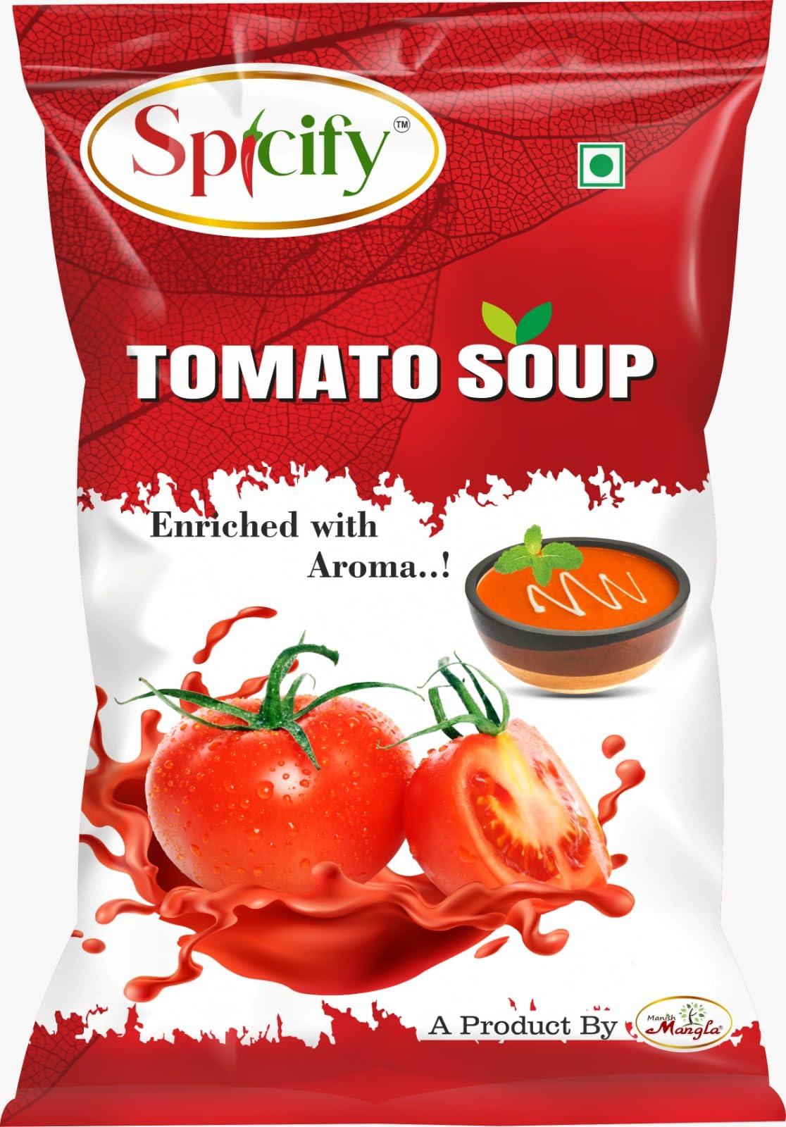 Spicify Spicify Instant Tomato Soup 20 Sachets x 12g | Fresh Tomato Flavor | Ready-to-Make Soup Packet | Convenient & Delicious | Tomato Powder Soup