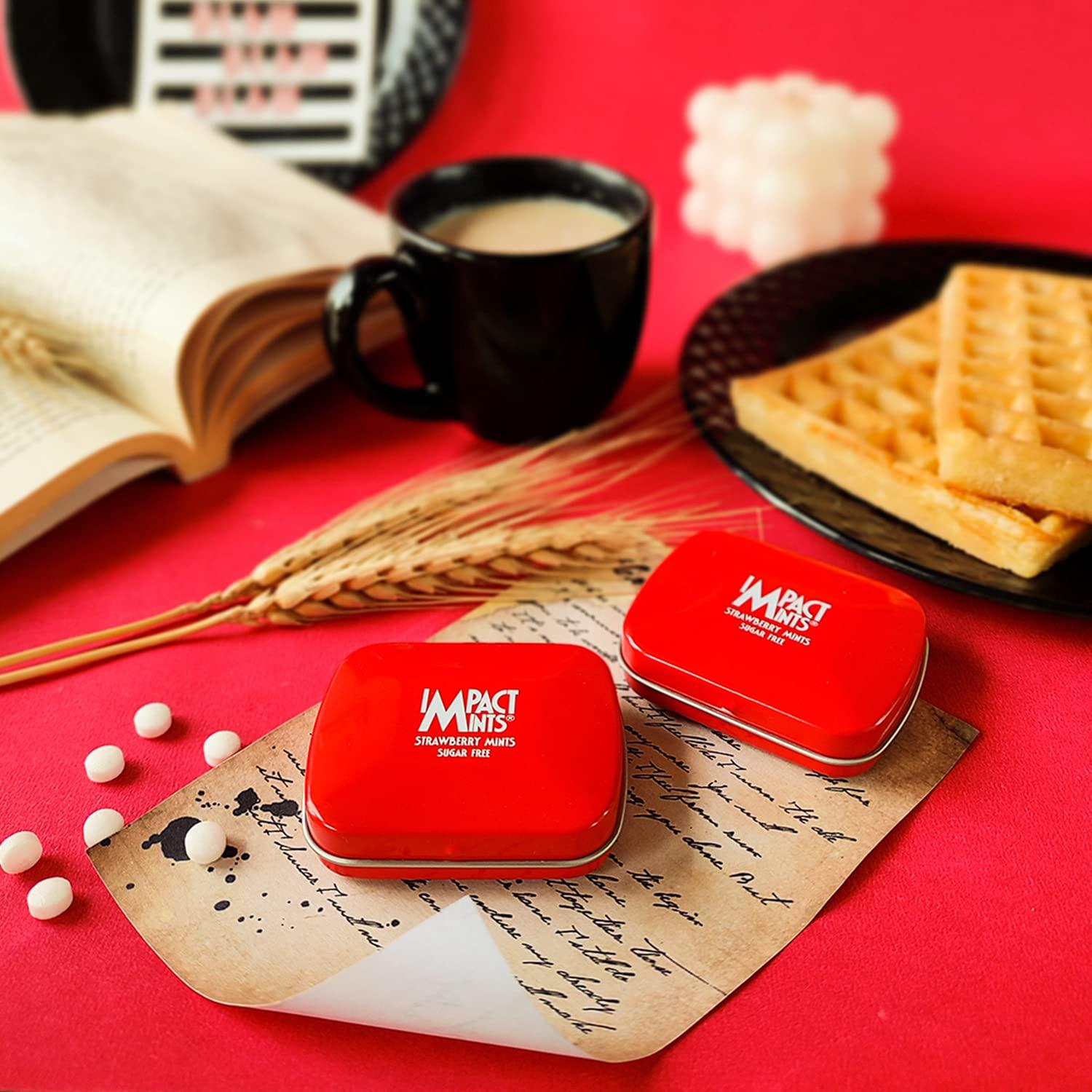 Impact Products Impact Mints Sugar Free Mints Strawberry 14g - Pack of 3, 42 g