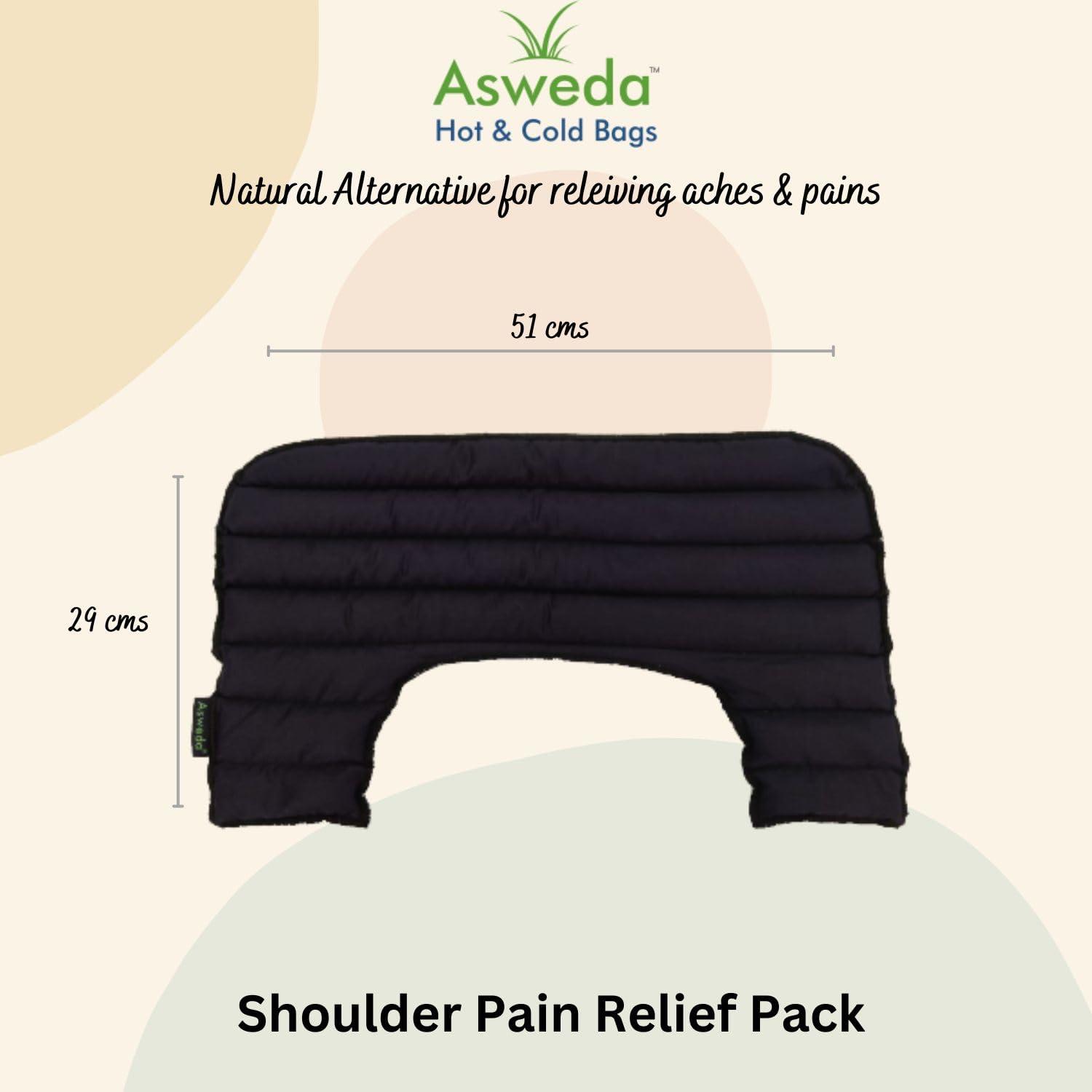 Asweda Hot & Cold Bags Asweda Hot & Cold Reusable Wheat Bags for Shoulder Pain Relief. Natural Therapy, Microwaveable. Chemical Free Pain Relief & Relaxation. Muscle, Joints, Swelling, Injuries | Heating, Ice Pack (Blue)