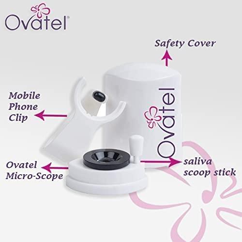 Ovatel Ovatel Saliva Ovulation Monitor (HOME USE) Get Pregnant More Quickly with Reliable HOME USE FERTILITY TEST Medically Proven Reusable Natural Easy to Use and Approved by The US FDA - (White and Pink).