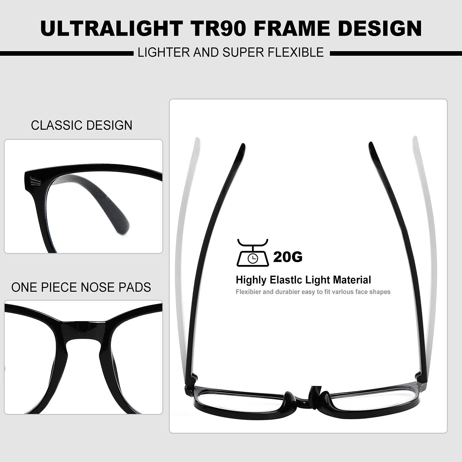 ID ID 360 Rotating Tube Pen Clip Folding Reading Glasses (Black & Assorted Colors) (+1.00, Black & Assorted)