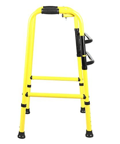 iwalk; Changing Lives iWalk MS Height Adjustable & Double Bar Folding Walker for Adults, Senior Citizens and Injured | Heavy Duty | Made in India (FW207)